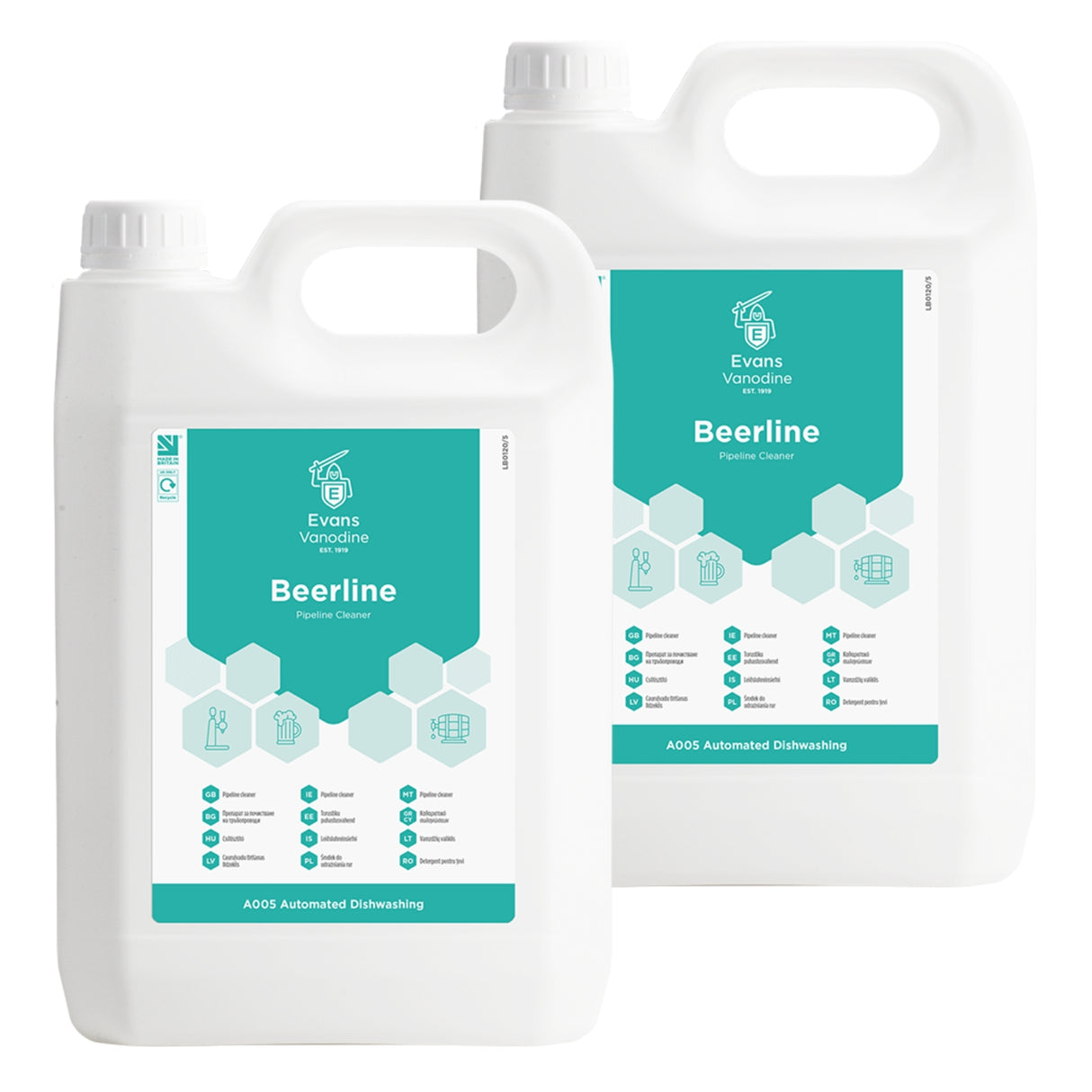 Beerline Pipeline Cleaner 2 x 5 Litre