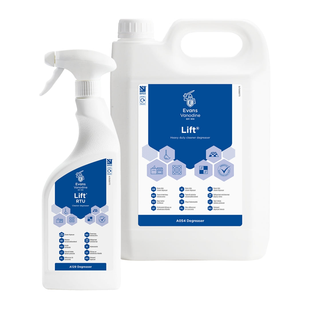 Lift® Heavy Duty Unperfumed Cleaner Degreaser | 5L & 750ml