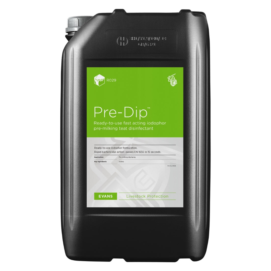 Pre-Dip Fast Acting Iodophor Formulation Pre-Dip and Spray | 25L or 200L