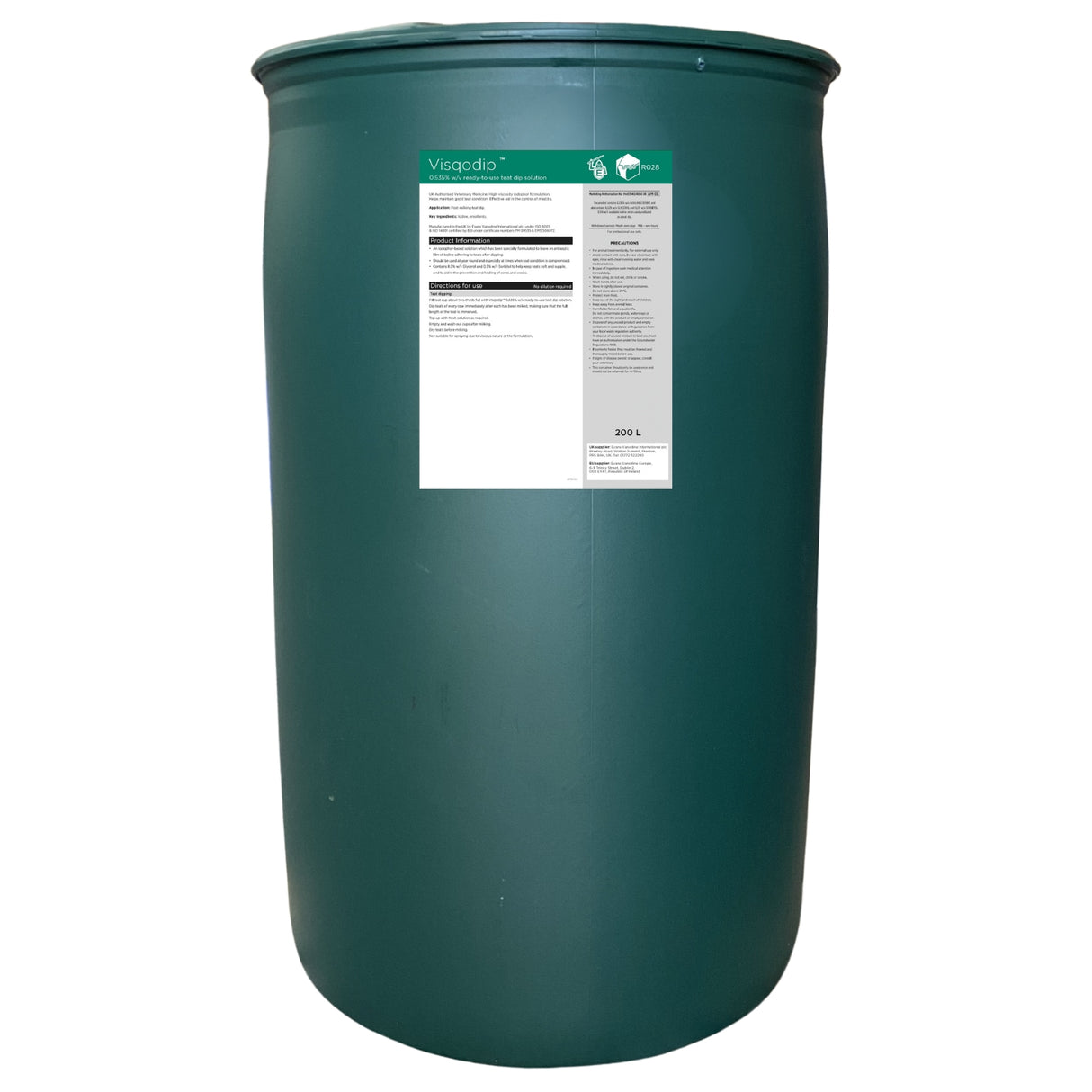 Visqodip™ Ready-To-Use Thickened Iodophor Teat Dip | 25L, 200L & 1000L