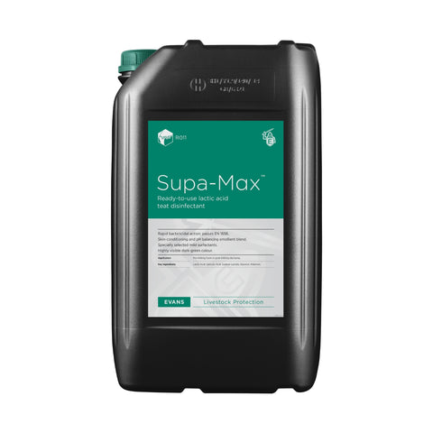 Supa-Max™ Ready-To-Use Teat Disinfectant | 25L & 200L