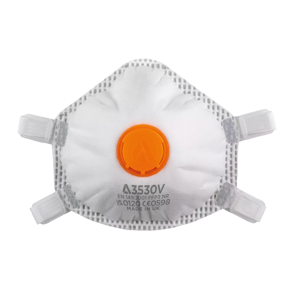 Alpha Solway Mask FFP3 3530v Disposable Respirator Box of 5