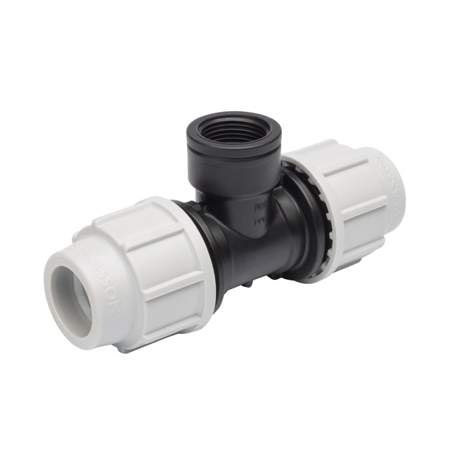 90D Tee with female offtake (20mm), Plumbing, Quill Productions