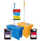 Quill Cleaning Boot Dip, Shift Detergent 5L, Quill Disinfecting Boot Dip, FAM 30 Disinfectant 5L & Biosecurity Sign