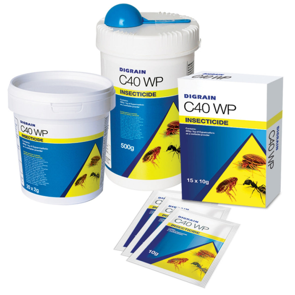Digrain C40 WP Sachets Insecticide Powder – Quill Productions