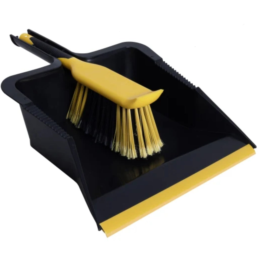 Heavy-Duty Dustpan & Brush Set