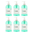 Six bottles of Trigon hand wash on a white background