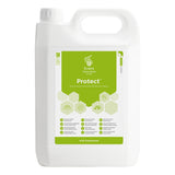 A white plastic jug of Evans Vegetine Protect A125 Disinfectant with a green and white label, shown on a plain white background.