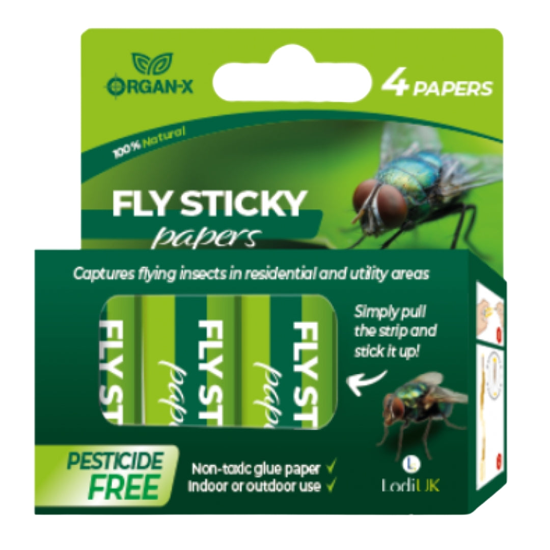 Organ-X Fly Sticky Paper 24 Pack