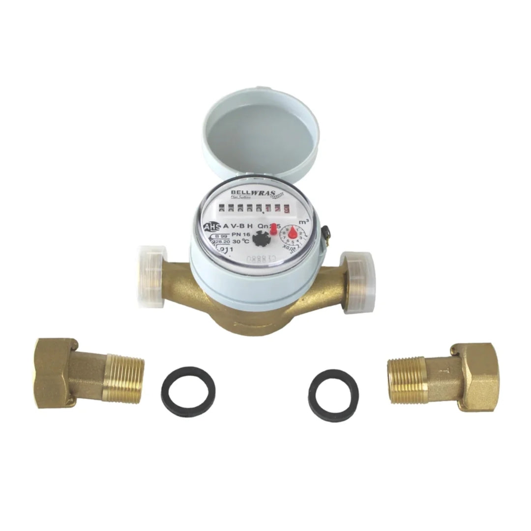 Single-Jet 3/4" In-Line Water Meter