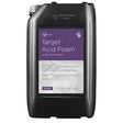 Black container of Target Acid Foam with purple label on a white background