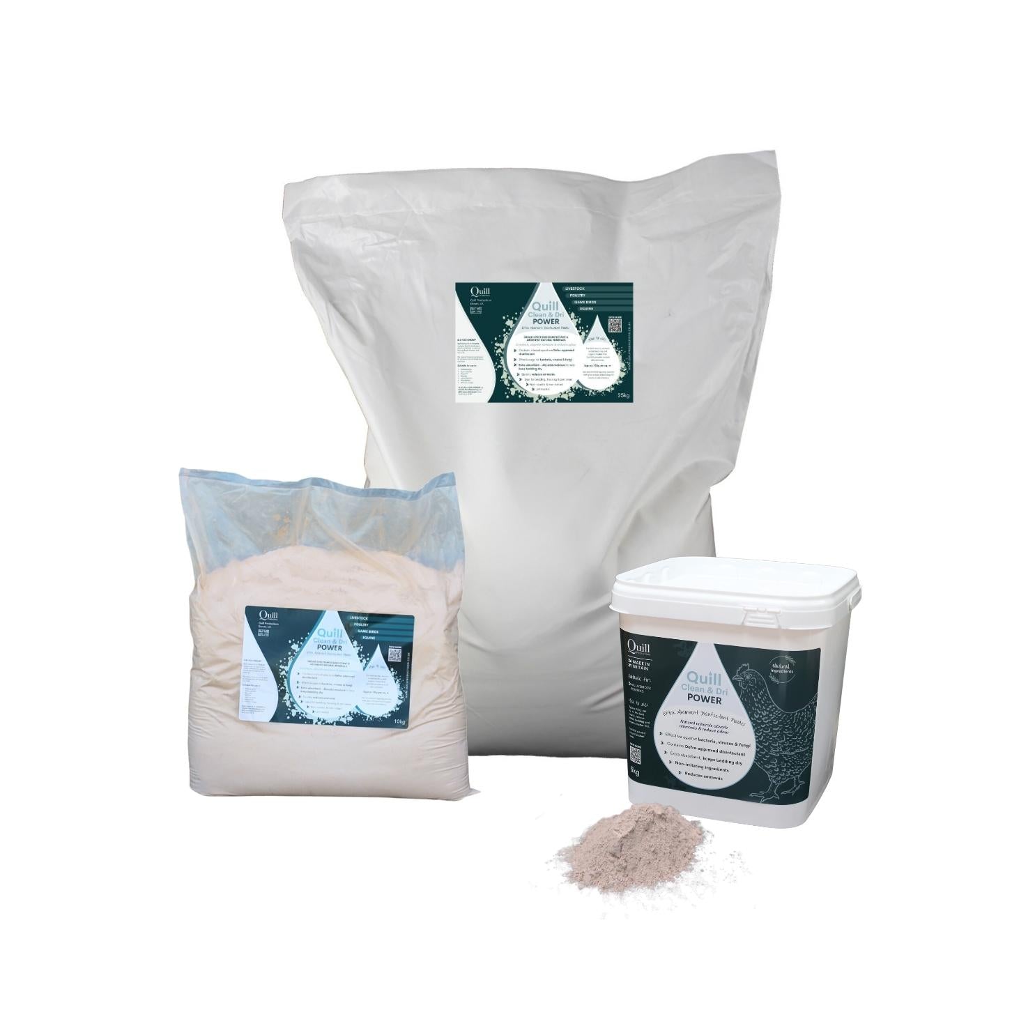 Quill Clean & Dri POWER Disinfectant Powder