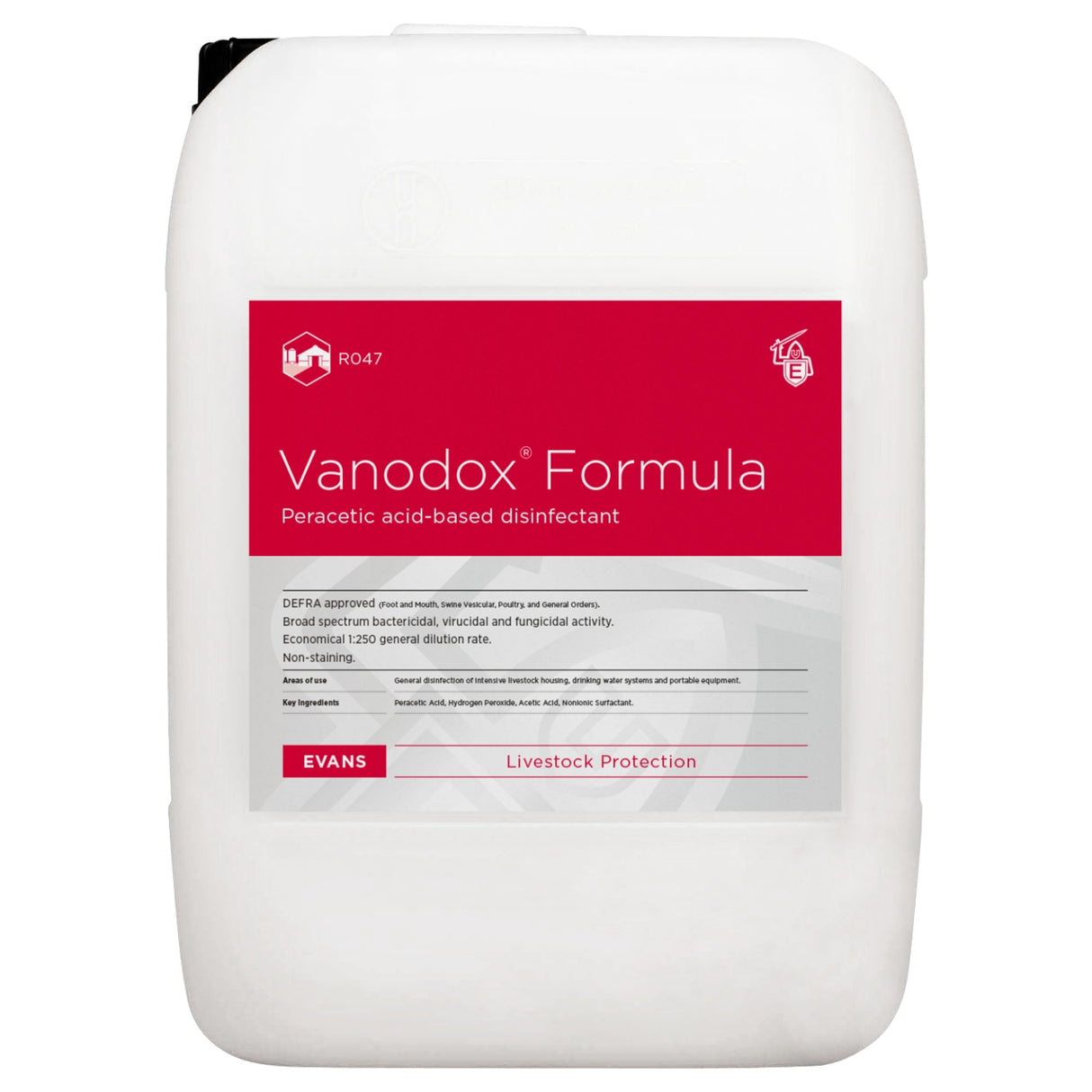 Vanodox® Formula Peracetic Acid-Based Disinfectant | 20L & 25L