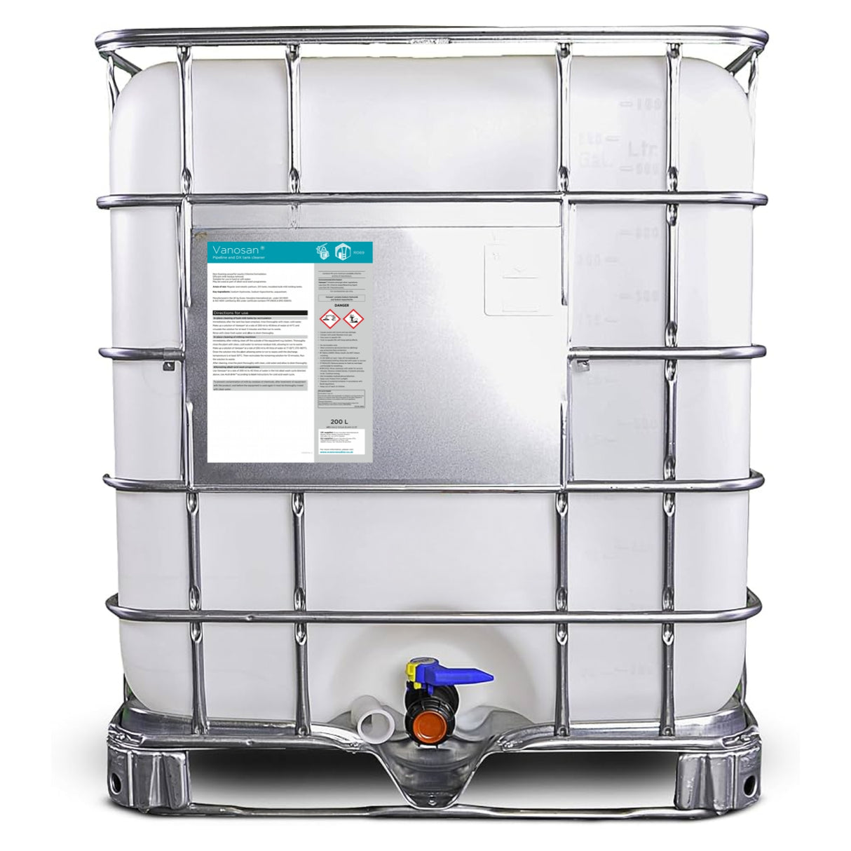 Vanosan® Pipeline & Direct Expansion Tank Cleaner | 25L, 200L & 1000L