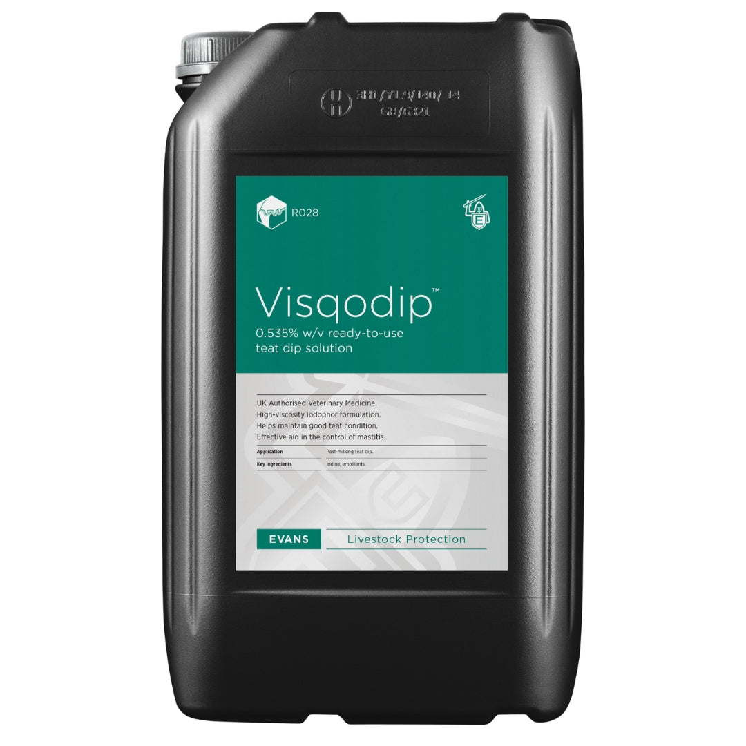 Visqodip™ Ready-To-Use Thickened Iodophor Teat Dip | 25L
