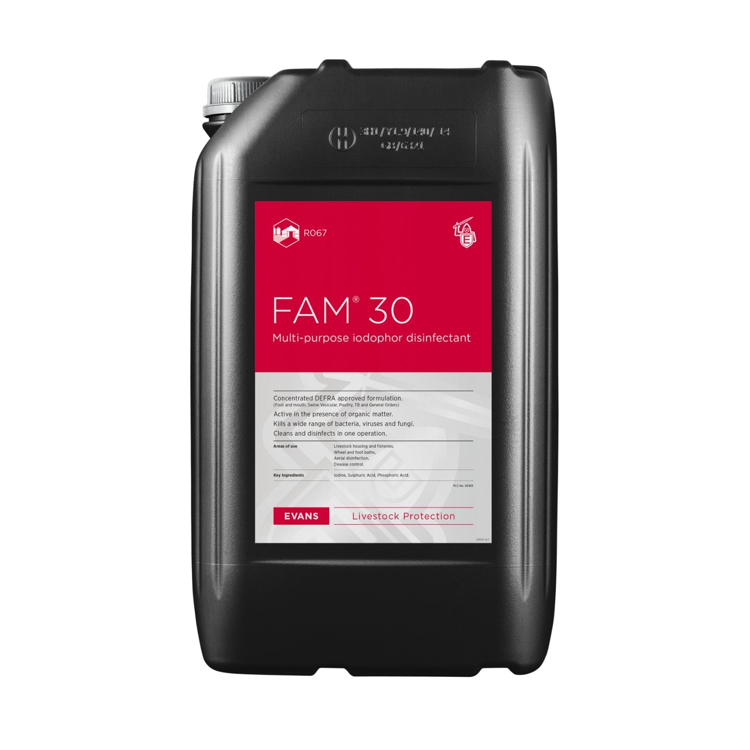 FAM® 30 Multi-Purpose Iodophor Disinfectant (25L or 200L)